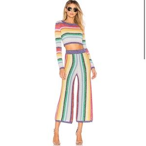 Lovers + Friends Multicolor Striped Pants
